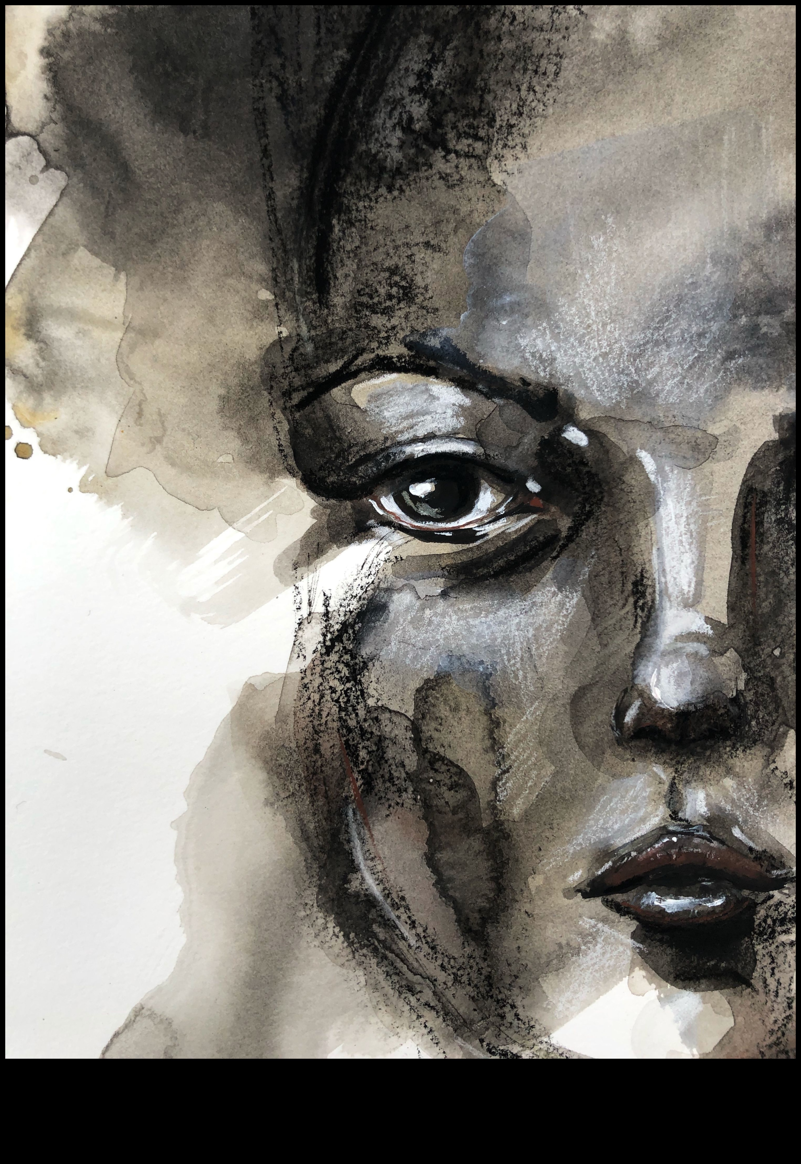 Cărbune și cerneală O fuziune a media 8 Fuziunea cărbunelui și a cernelii: Experimentarea cu medii mixte