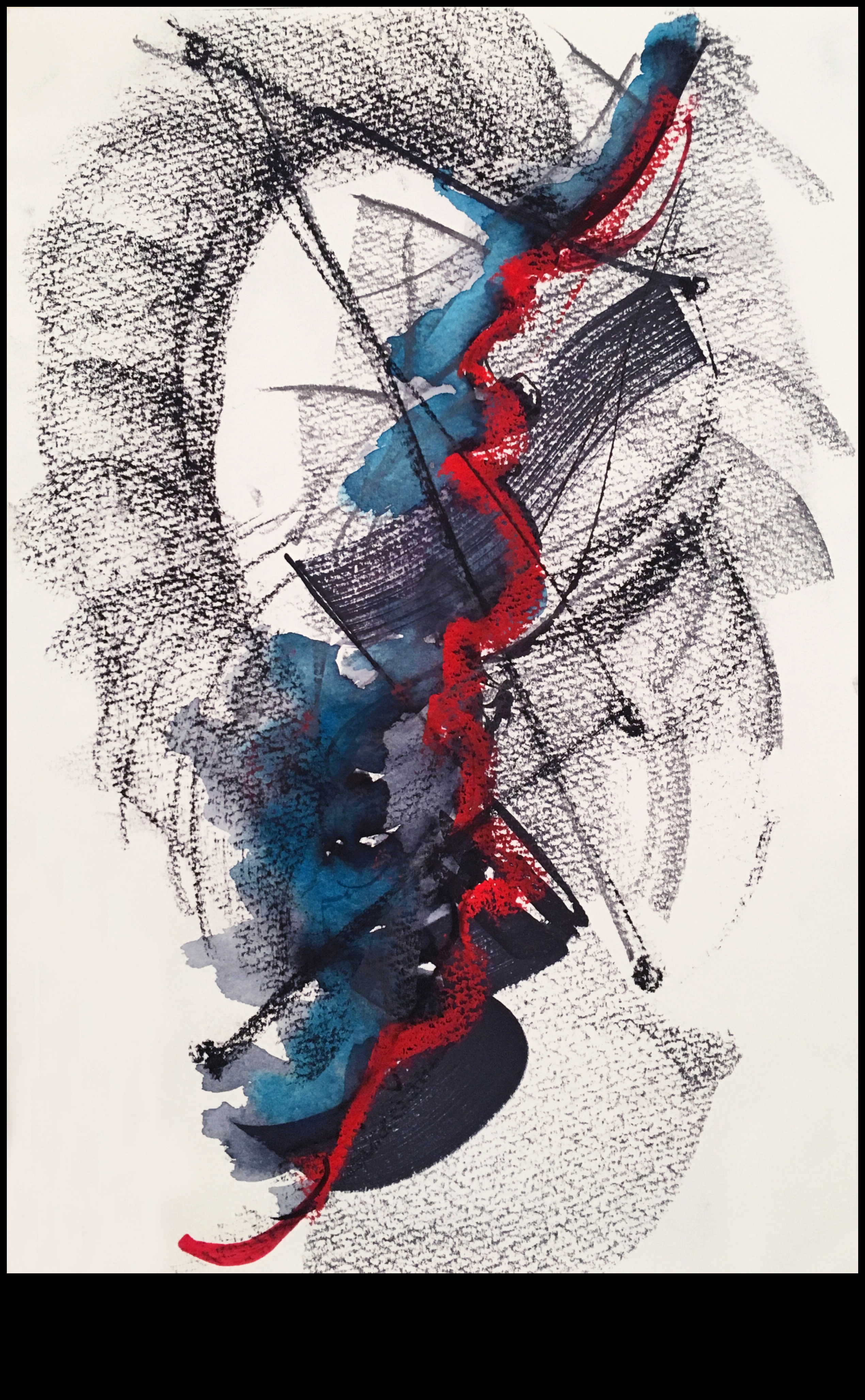 Cărbune și cerneală O fuziune a media 5 Fuziunea cărbunelui și a cernelii: Experimentarea cu medii mixte